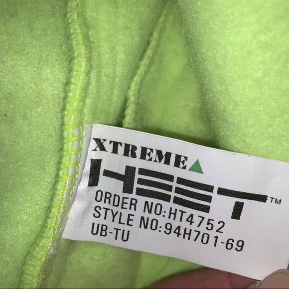 v i n t a g e :: Electric Fleece Bomber Jacket Rare 80s Neon Yellow - Picture 7 of 13